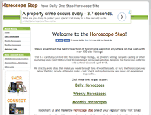 Tablet Screenshot of horoscopestop.com